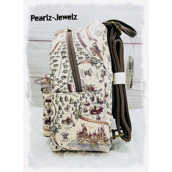 Loungefly Harry Potter Map Print Backpack - Picture 4 of 5